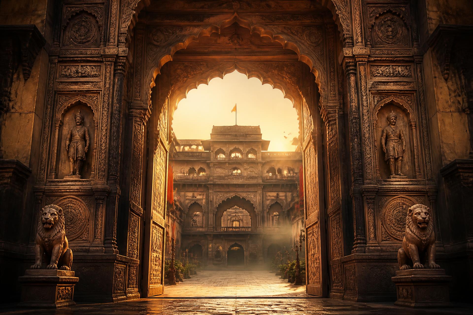 Maratha stone archway