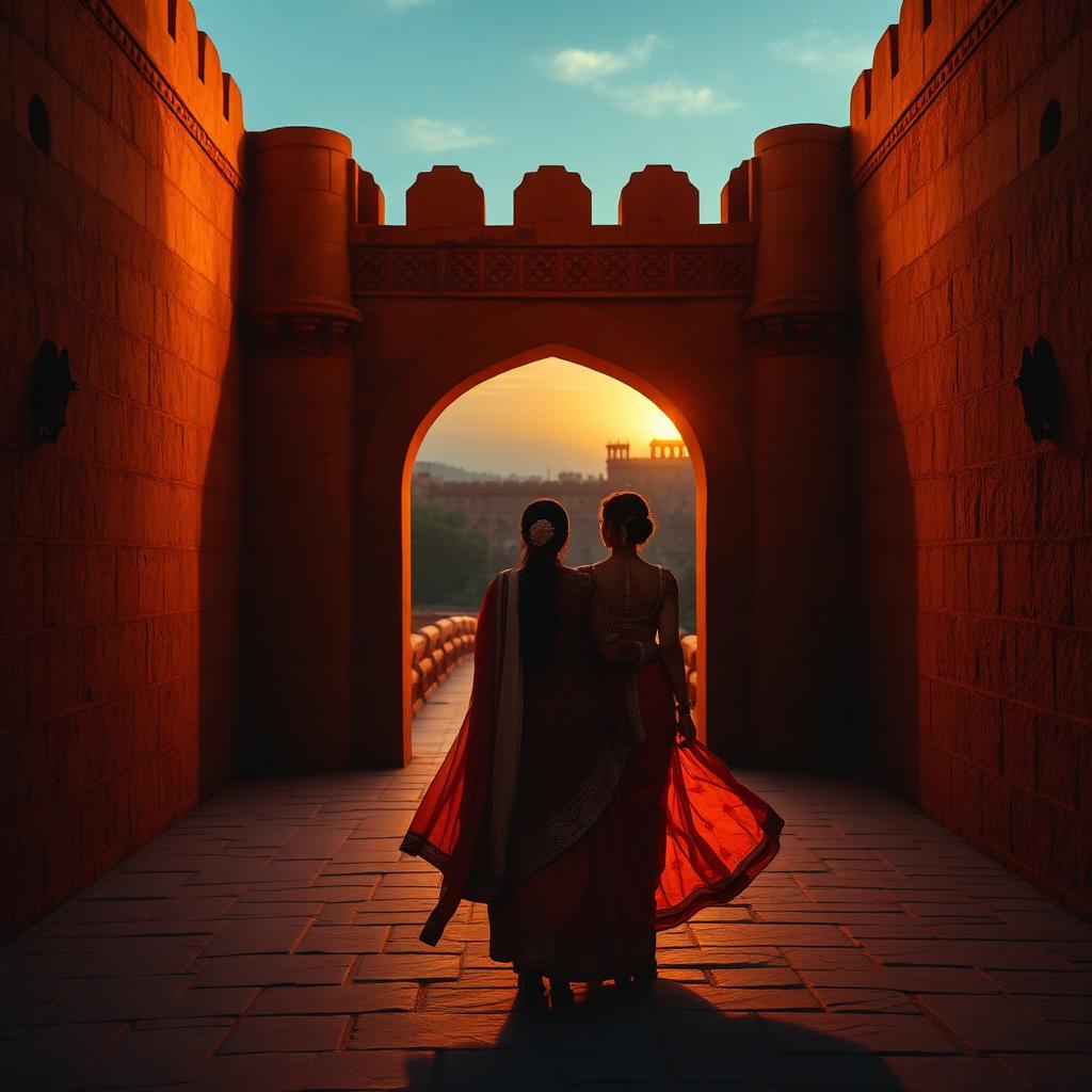 Through the fort gates